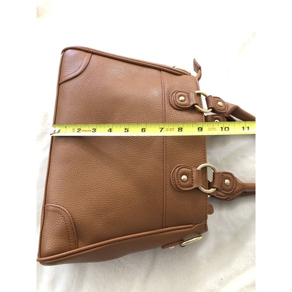 The Danbury Mint Initial Handbag Crossbody "Lynda" Satchel Double Handles  NEW - Picture 5 of 12